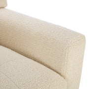 Modern Soft Teddy Material Ergonomics Accent Chair Living Room Chair Bedroom Chair Home Chair With B