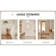 Hird Generation Black Solid Wood Frame Full Body Mirror, Bold Border, Bathroom Makeup Mirror, Bedroom Porch, Decorative Mirror, Clothing Store, Floor Standing Large Mirror. Black 65 X 22.8