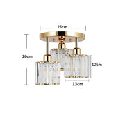 Crystal Ceiling Lights Modern Lamps Black