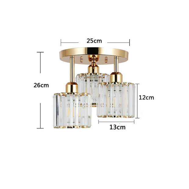 Crystal Ceiling Lights Modern Lamps Black