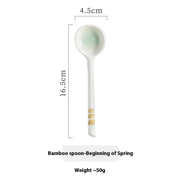 Creative Ceramic Small Spoon Home Use And Commercial Use Stirring